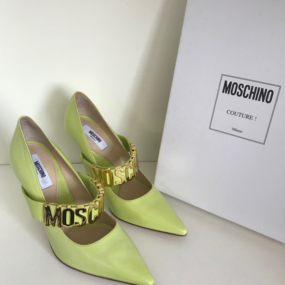 Moschino logo Heels